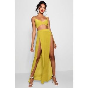 Bralet & split maxi skirt